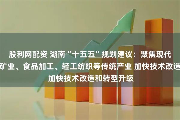 股利网配资 湖南“十五五”规划建议：聚焦现代石化、绿色矿业、食品加工、轻工纺织等传统产业 加快技术改造和转型升级